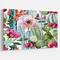 Designart - Cactus Pattern Watercolor - Floral Art Canvas Print